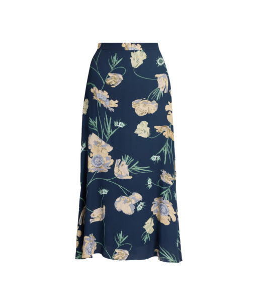 Erdem Floral Crepe A Line Midi Skirt - Skirts - British Romantic Luxury at Luxury Shoes 