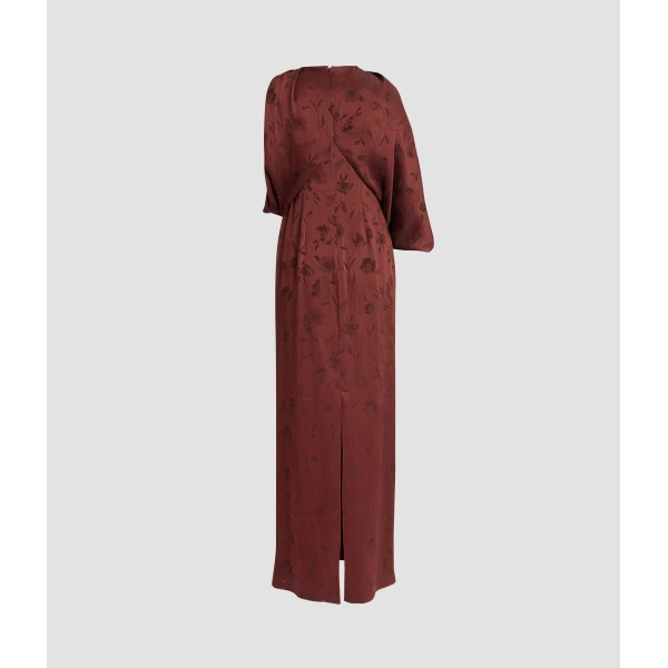 Erdem Floral Creponne Jacquard Drape Gown - Dresses - British Romantic Luxury at Luxury Shoes 