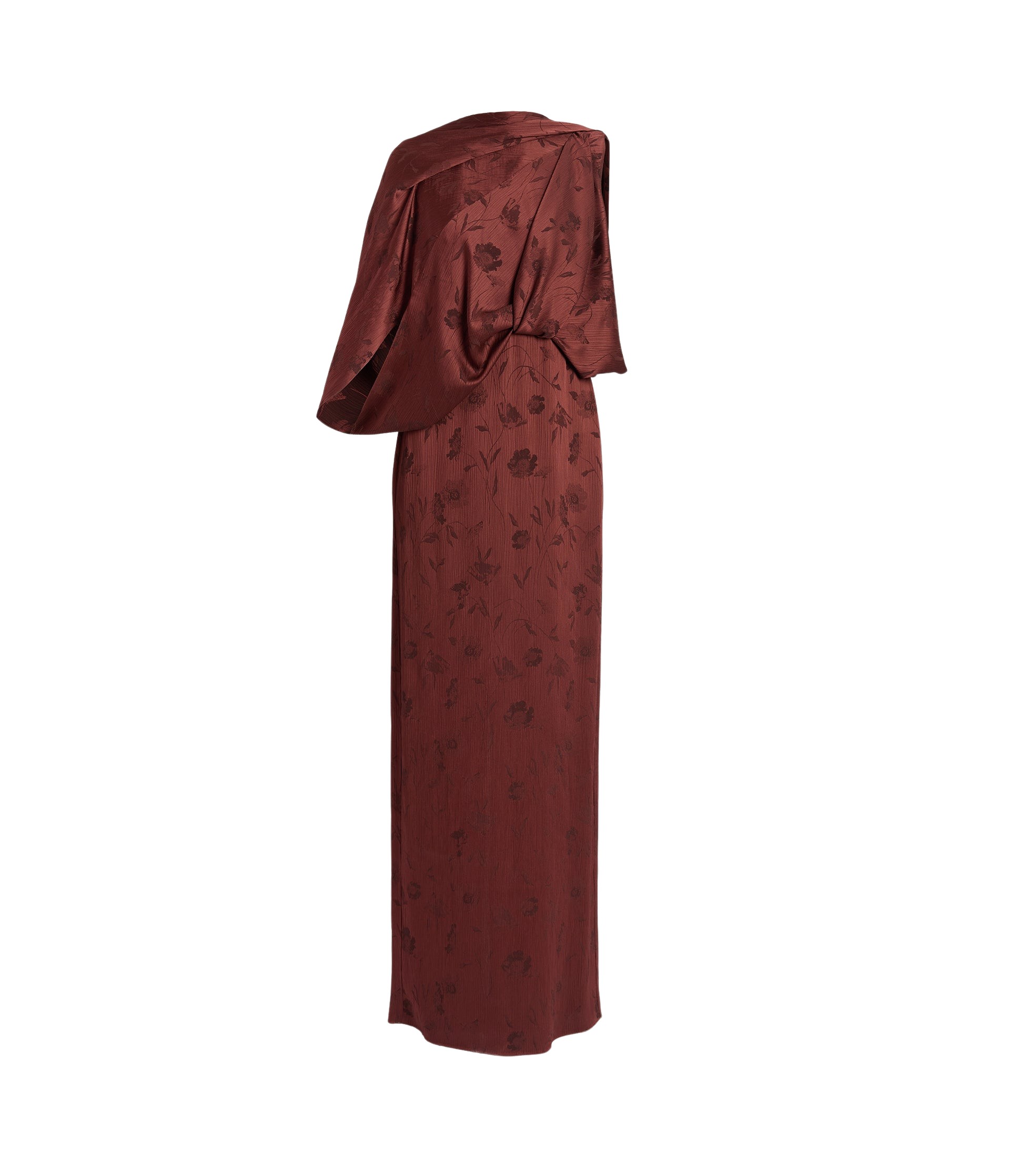 Erdem Floral Creponne Jacquard Drape Gown - Dresses - British Romantic Luxury at Luxury Shoes 