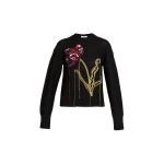 Erdem Floral Crew Neck Jumper - Knitwear - British Romantic Luxury at Luxury Shoes 