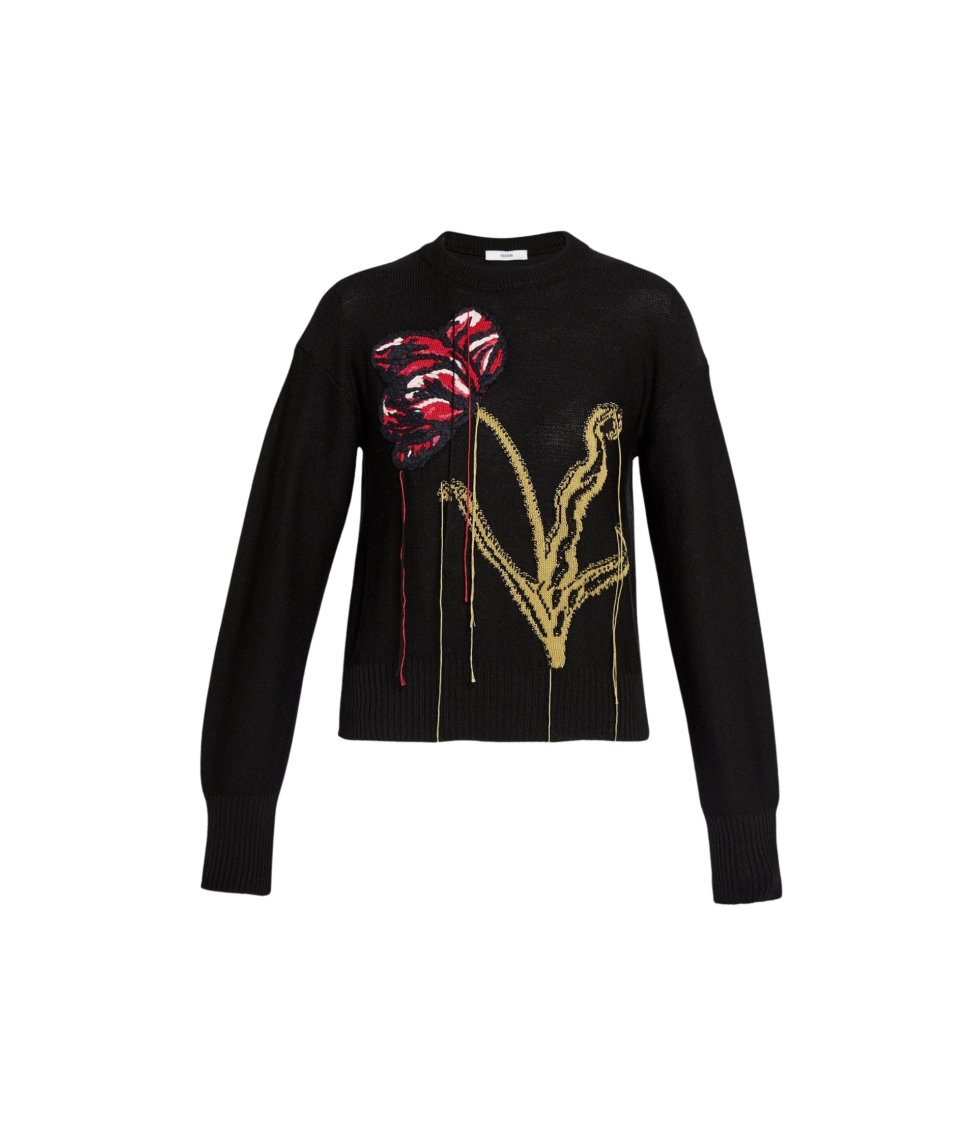 Erdem-Floral-Crew-Neck-Jumper-coveti-287145_nobg Erdem Floral Crew Neck Jumper - Knitwear - British Romantic Luxury at Luxury Shoes