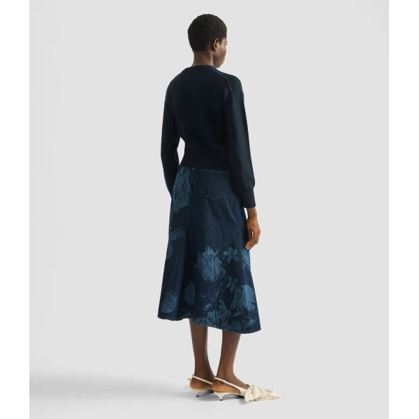 Erdem Floral Crew Neck Jumper - Knitwear - British Romantic Luxury at Luxury Shoes 