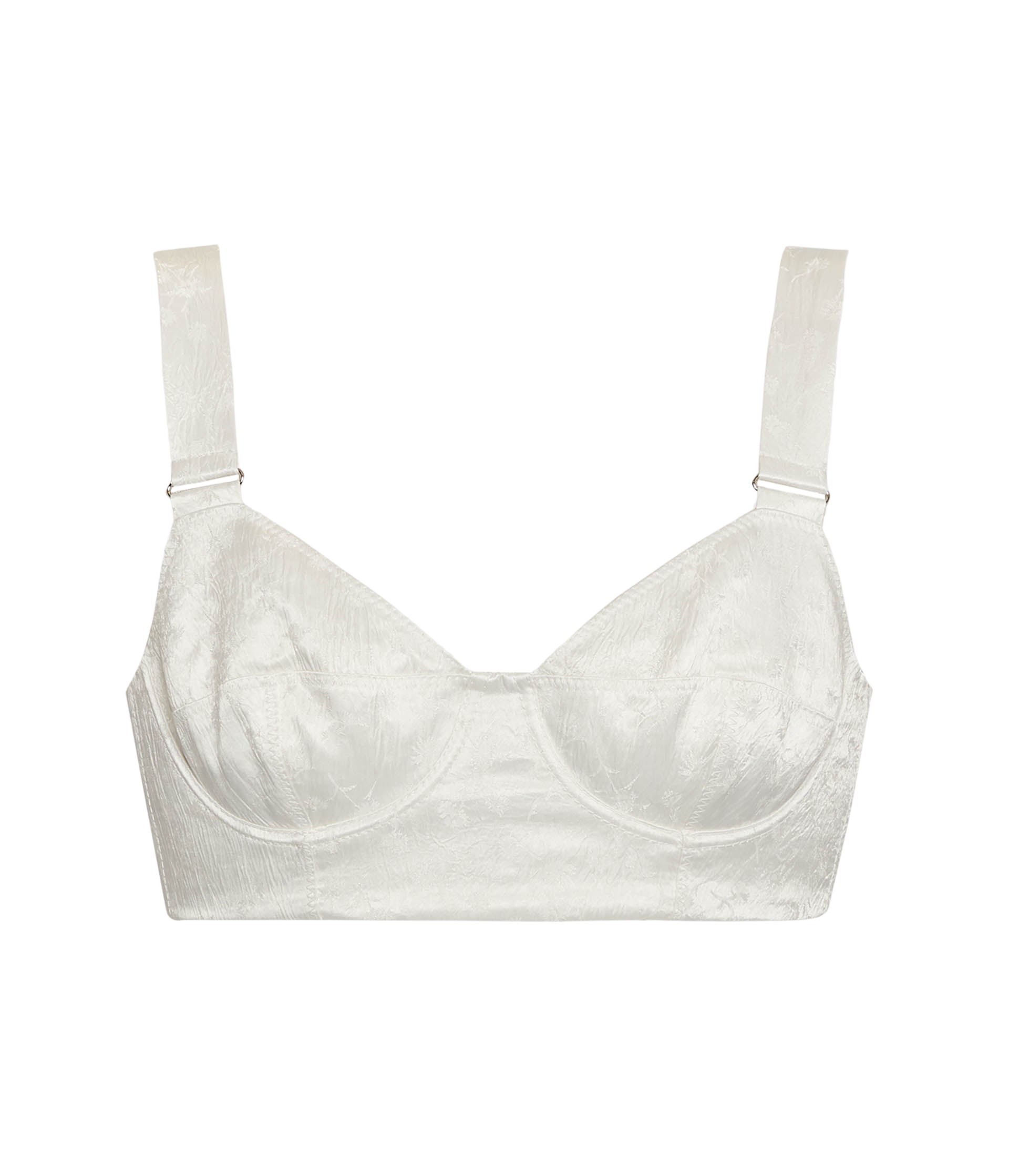 Erdem Floral Crushed Satin Bra Top - Tops - British Romantic Luxury at Luxury Shoes 