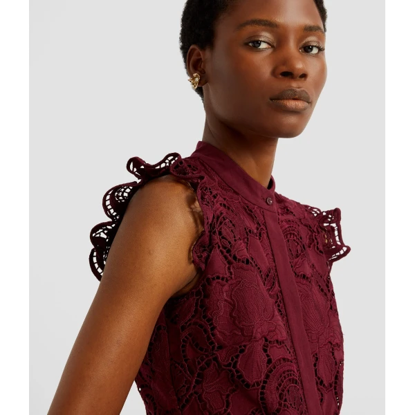 Erdem Floral Cutwork Flared Midi Dress - Dresses - British Romantic Luxury at Luxury Shoes 