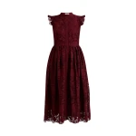Erdem Floral Cutwork Flared Midi Dress - Dresses - British Romantic Luxury at Luxury Shoes 