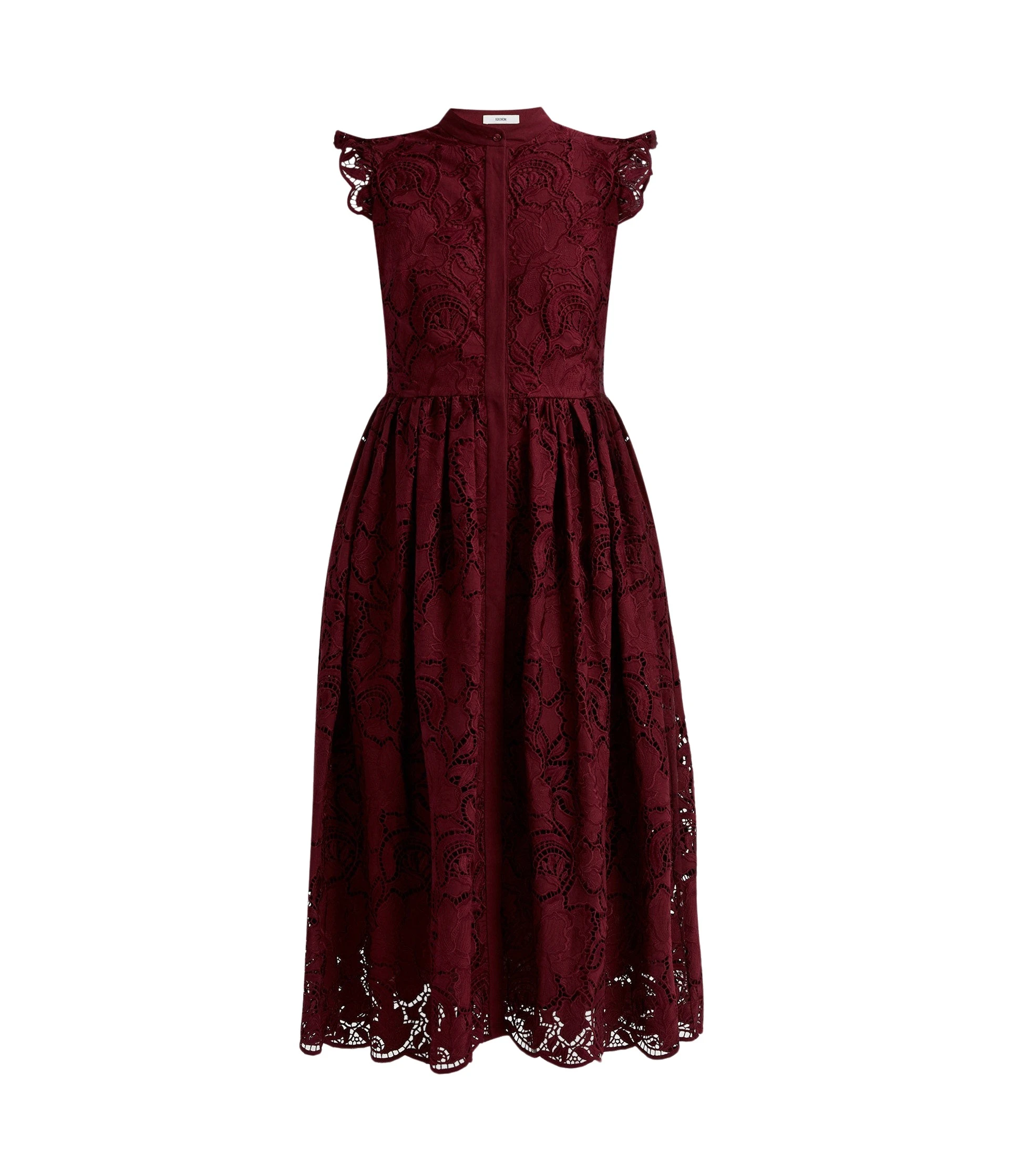 Erdem-Floral-Cutwork-Flared-Midi-Dress-coveti65981_nobg Erdem Floral Cutwork Flared Midi Dress - Dresses - British Romantic Luxury at Luxury Shoes