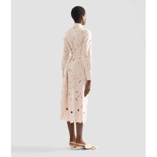 Erdem Floral Cutwork Long Sleeve Midi Dress - Dresses - British Romantic Luxury at Luxury Shoes 