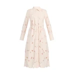 Erdem Floral Cutwork Long Sleeve Midi Dress - Dresses - British Romantic Luxury at Luxury Shoes 