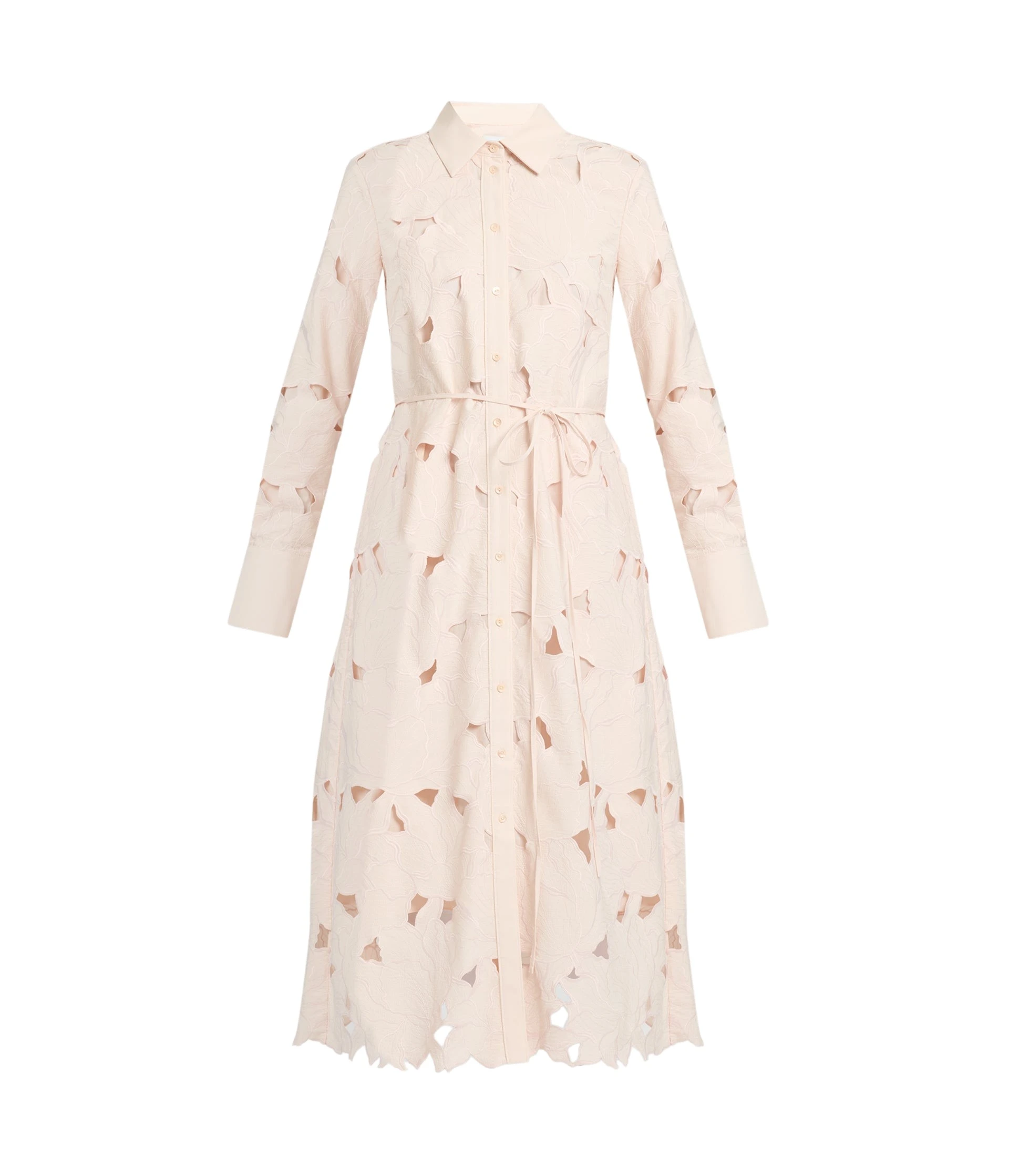 Erdem-Floral-Cutwork-Long-Sleeve-Midi-Dress-coveti80263_nobg Erdem Floral Cutwork Long Sleeve Midi Dress - Dresses - British Romantic Luxury at Luxury Shoes