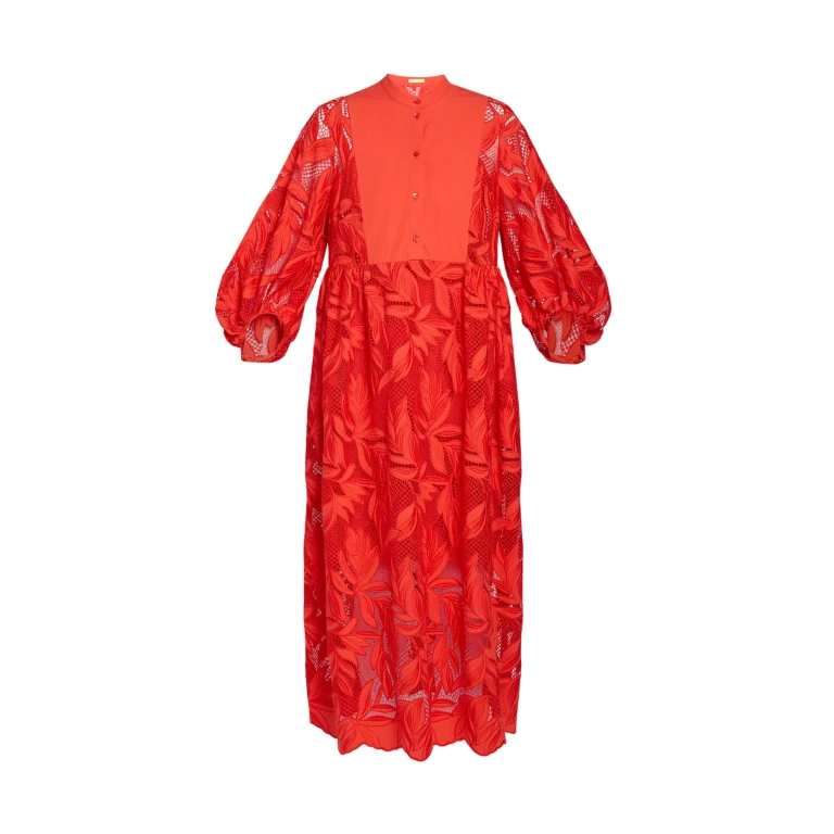 Erdem Floral Cutwork Midi Dress - Dresses - British Romantic Luxury at Luxury Shoes 