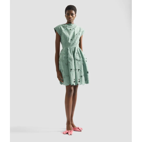 Erdem Floral Cutwork Mini Dress - Dresses - British Romantic Luxury at Luxury Shoes 