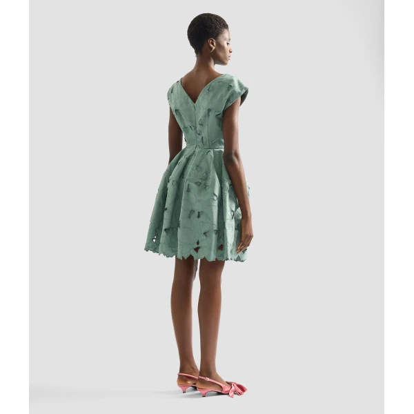 Erdem Floral Cutwork Mini Dress - Dresses - British Romantic Luxury at Luxury Shoes 