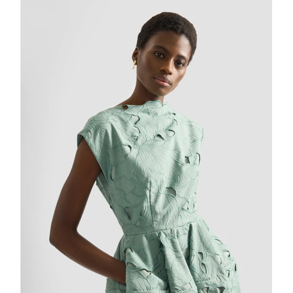 Erdem Floral Cutwork Mini Dress - Dresses - British Romantic Luxury at Luxury Shoes 