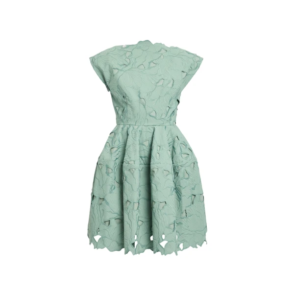 Erdem Floral Cutwork Mini Dress - Dresses - British Romantic Luxury at Luxury Shoes 