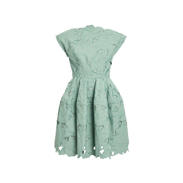 Erdem Floral Cutwork Mini Dress - Dresses - British Romantic Luxury at Luxury Shoes 