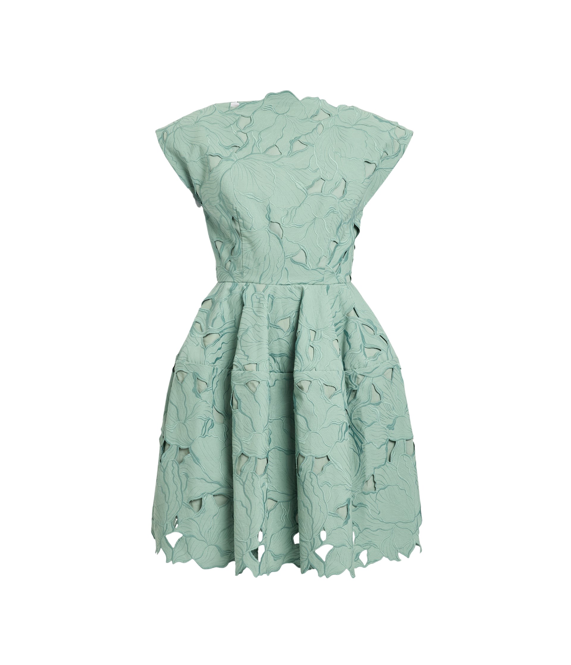 Erdem Floral Cutwork Mini Dress - Dresses - British Romantic Luxury at Luxury Shoes 
