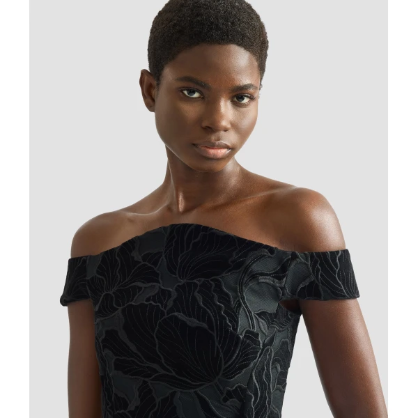 Erdem Floral Cutwork Off The Shoulder Midi Dress - Dresses - British Romantic Luxury at Luxury Shoes 