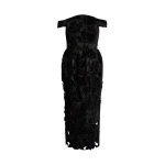 Erdem Floral Cutwork Off The Shoulder Midi Dress - Dresses - British Romantic Luxury at Luxury Shoes 