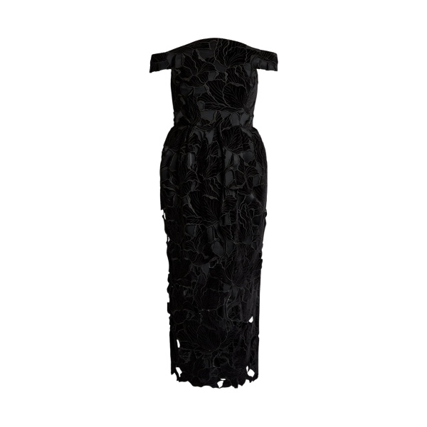 Erdem Floral Cutwork Off The Shoulder Midi Dress - Dresses - British Romantic Luxury at Luxury Shoes 