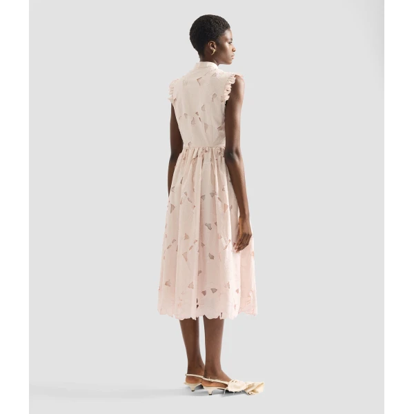 Erdem Floral Cutwork Sleeveless Midi Dress - Dresses - British Romantic Luxury at Luxury Shoes 