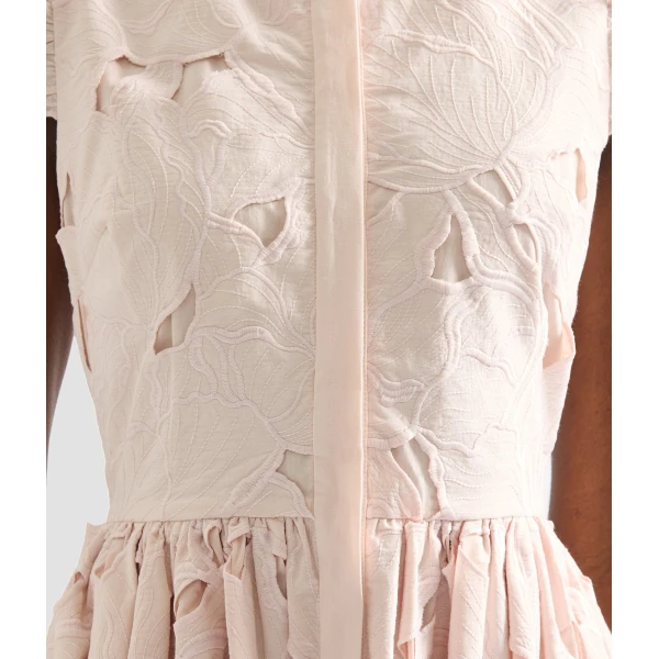 Erdem Floral Cutwork Sleeveless Midi Dress - Dresses - British Romantic Luxury at Luxury Shoes 