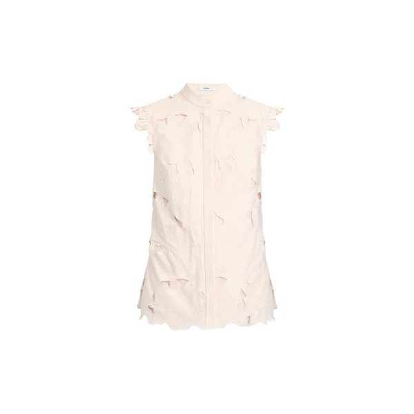 Erdem Floral Cutwork Sleeveless Shirt - Tops - British Romantic Luxury at Luxury Shoes 
