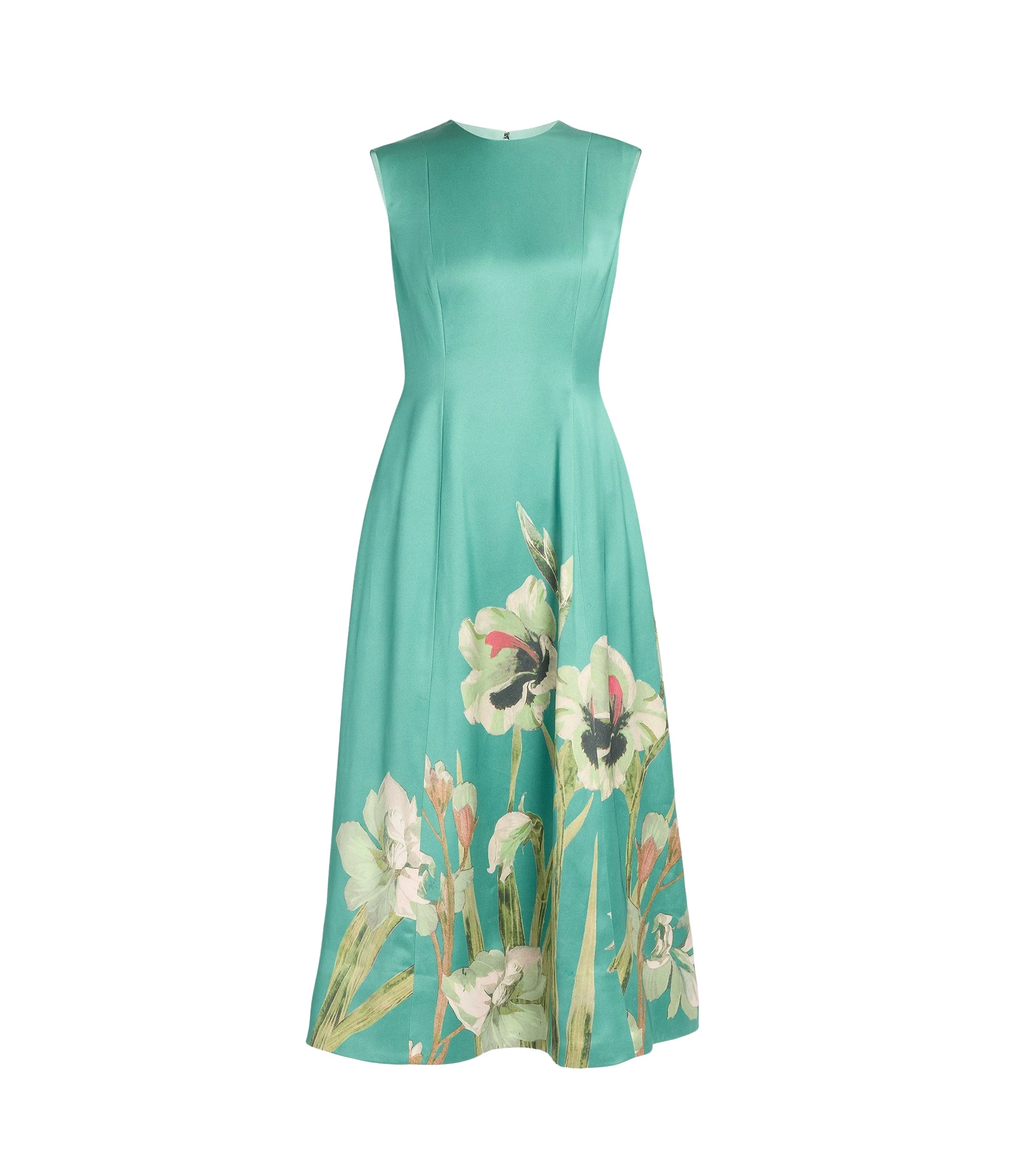 Erdem-Floral-Duchess-Sleeveless-Midi-Dress-coveti96239_nobg Erdem Floral Duchess Sleeveless Midi Dress - Dresses - British Romantic Luxury at Luxury Shoes