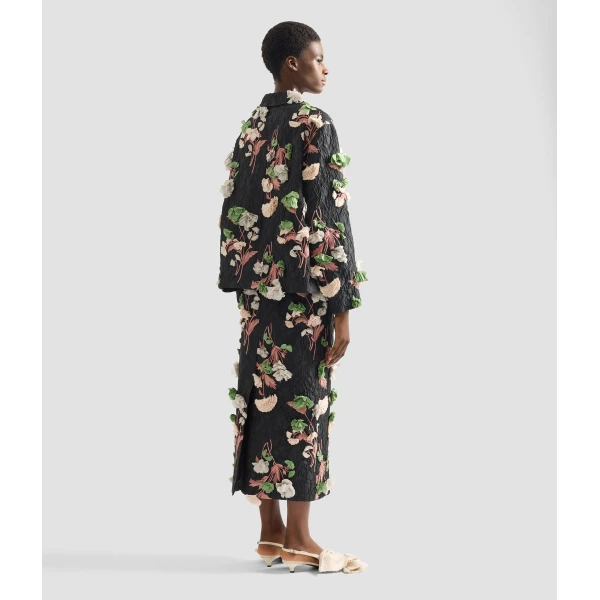 Erdem Floral Embroidered Cloque Jacket - Jackets - British Romantic Luxury at Luxury Shoes 