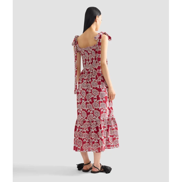 Erdem Floral Embroidered Cotton Sleeveless Midi Dress - Dresses - British Romantic Luxury at Luxury Shoes 