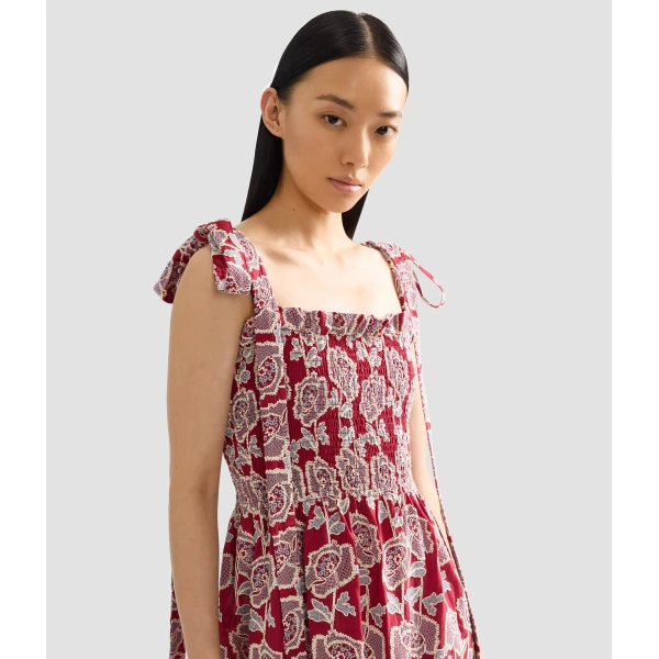 Erdem Floral Embroidered Cotton Sleeveless Midi Dress - Dresses - British Romantic Luxury at Luxury Shoes 