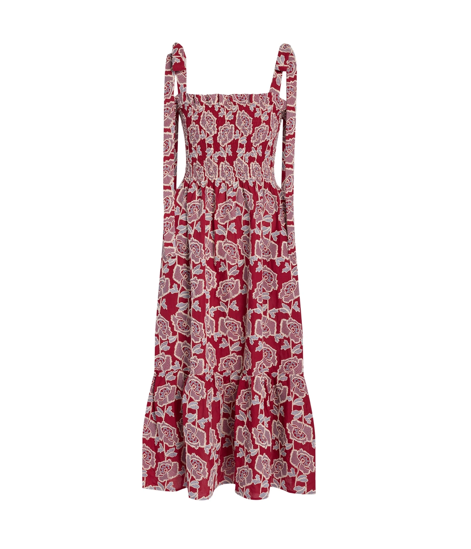 Erdem-Floral-Embroidered-Cotton-Sleeveless-Midi-Dress-coveti15863_nobg Erdem Floral Embroidered Cotton Sleeveless Midi Dress - Dresses - British Romantic Luxury at Luxury Shoes
