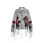 Erdem Floral Embroidered Knit Cardigan - Knitwear - British Romantic Luxury at Luxury Shoes 