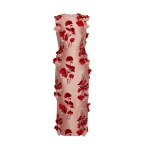 Erdem Floral Embroidered Mikado Sleeveless Midi Dress - Dresses - British Romantic Luxury at Luxury Shoes 