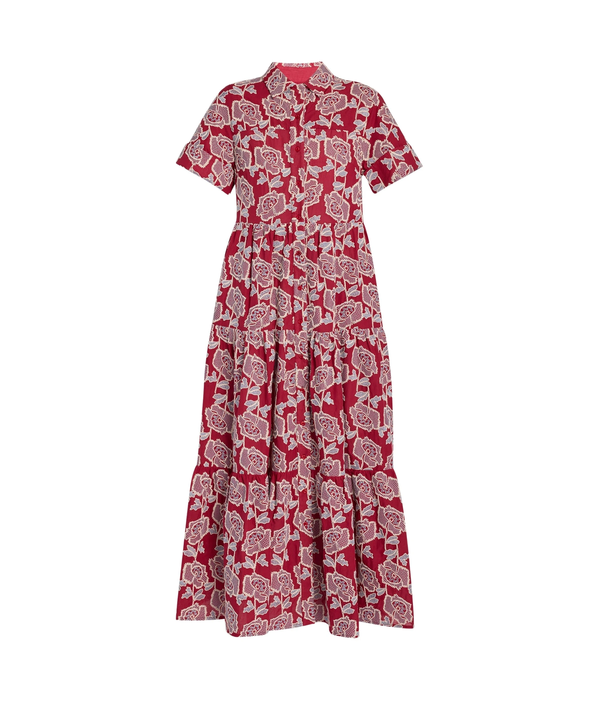 Erdem-Floral-Embroidered-Tiered-Midi-Dress-coveti37216_nobg Erdem Floral Embroidered Tiered Midi Dress - Dresses - British Romantic Luxury at Luxury Shoes