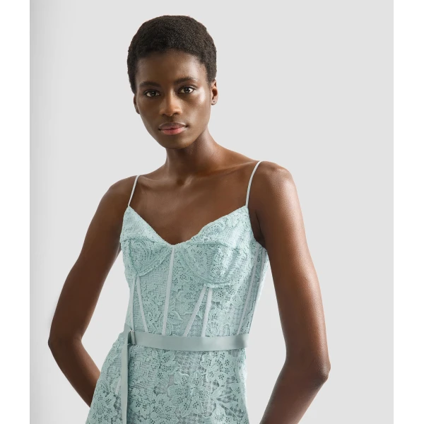 Erdem Floral Guipure Lace Sleeveless Midi Dress - Dresses - British Romantic Luxury at Luxury Shoes 