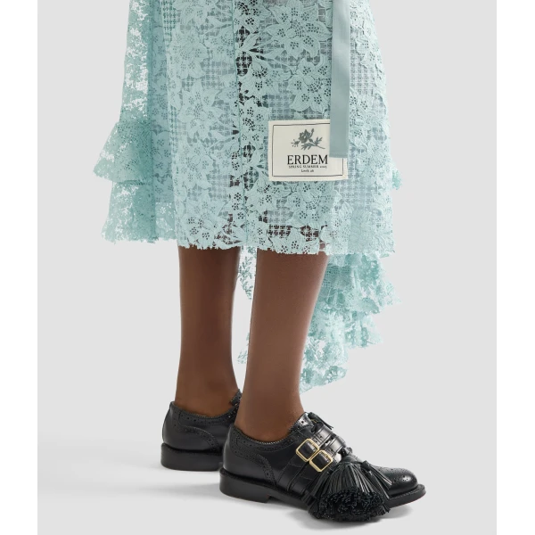 Erdem Floral Guipure Lace Sleeveless Midi Dress - Dresses - British Romantic Luxury at Luxury Shoes 