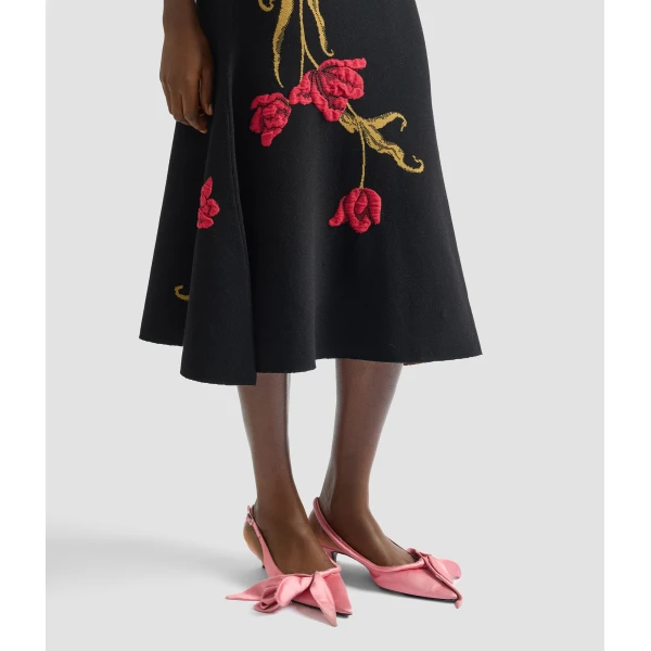 Erdem Floral Jacquard A Line Knit Skirt - Skirts - British Romantic Luxury at Luxury Shoes 