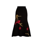 Erdem Floral Jacquard A Line Knit Skirt - Skirts - British Romantic Luxury at Luxury Shoes 