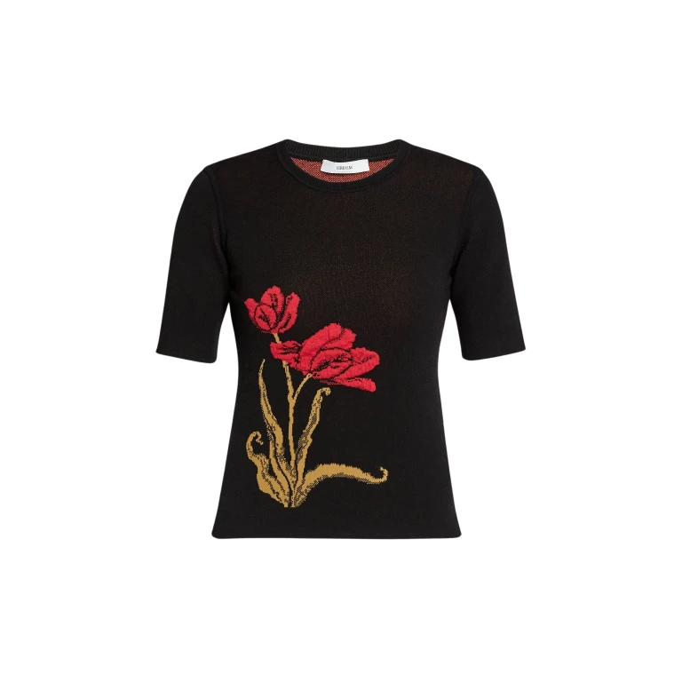 Erdem Floral Jacquard Knit Jumper - Knitwear - British Romantic Luxury at Luxury Shoes 
