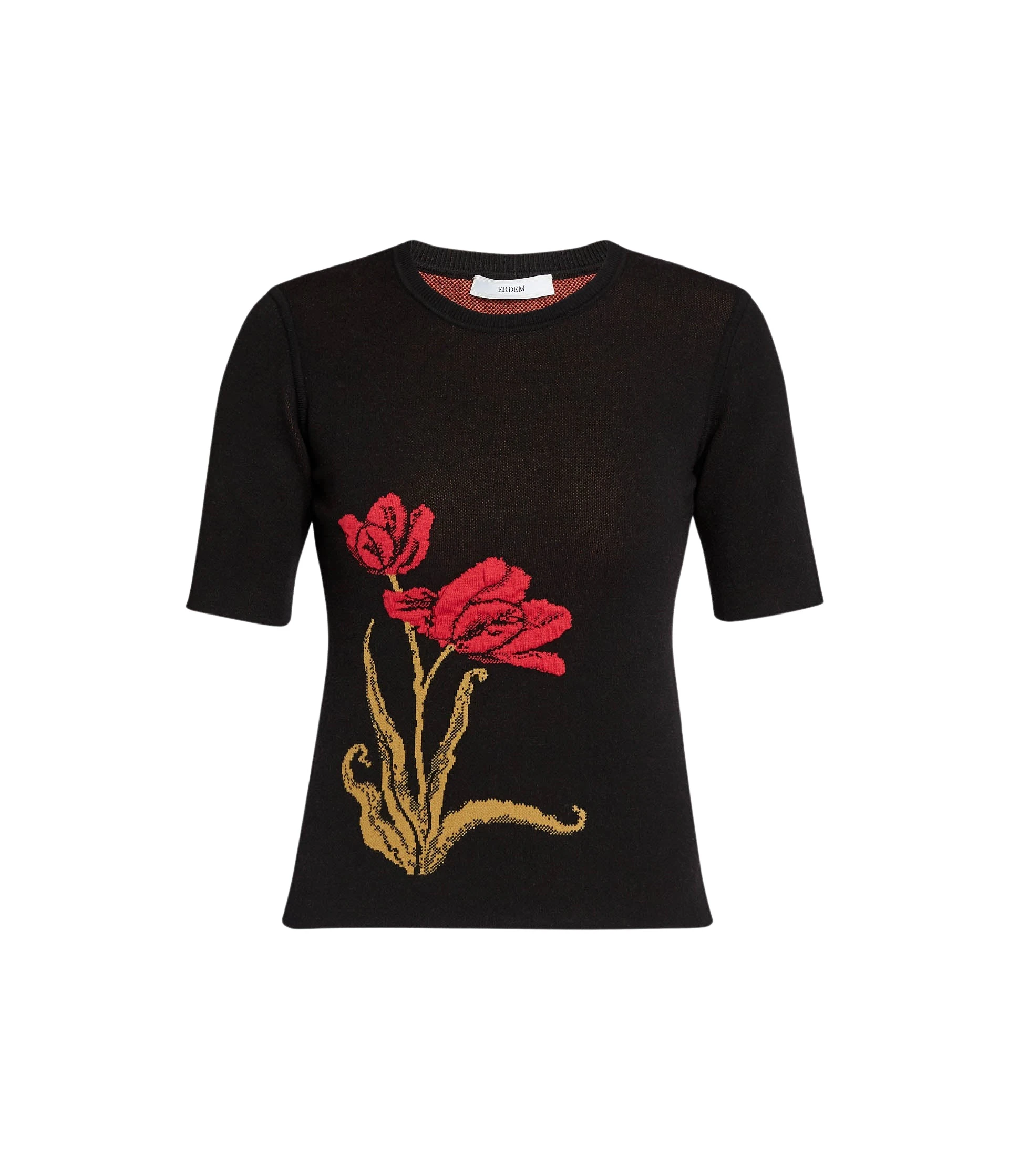 Erdem-Floral-Jacquard-Knit-Jumper-coveti-215657_nobg Erdem Floral Jacquard Knit Jumper - Knitwear - British Romantic Luxury at Luxury Shoes