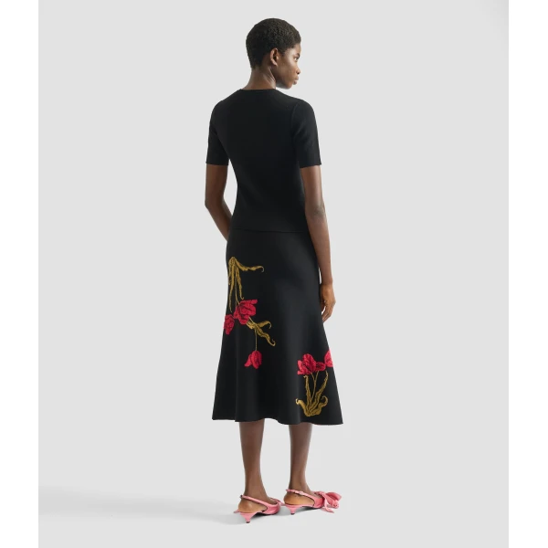 Erdem Floral Jacquard Knit Jumper - Knitwear - British Romantic Luxury at Luxury Shoes 