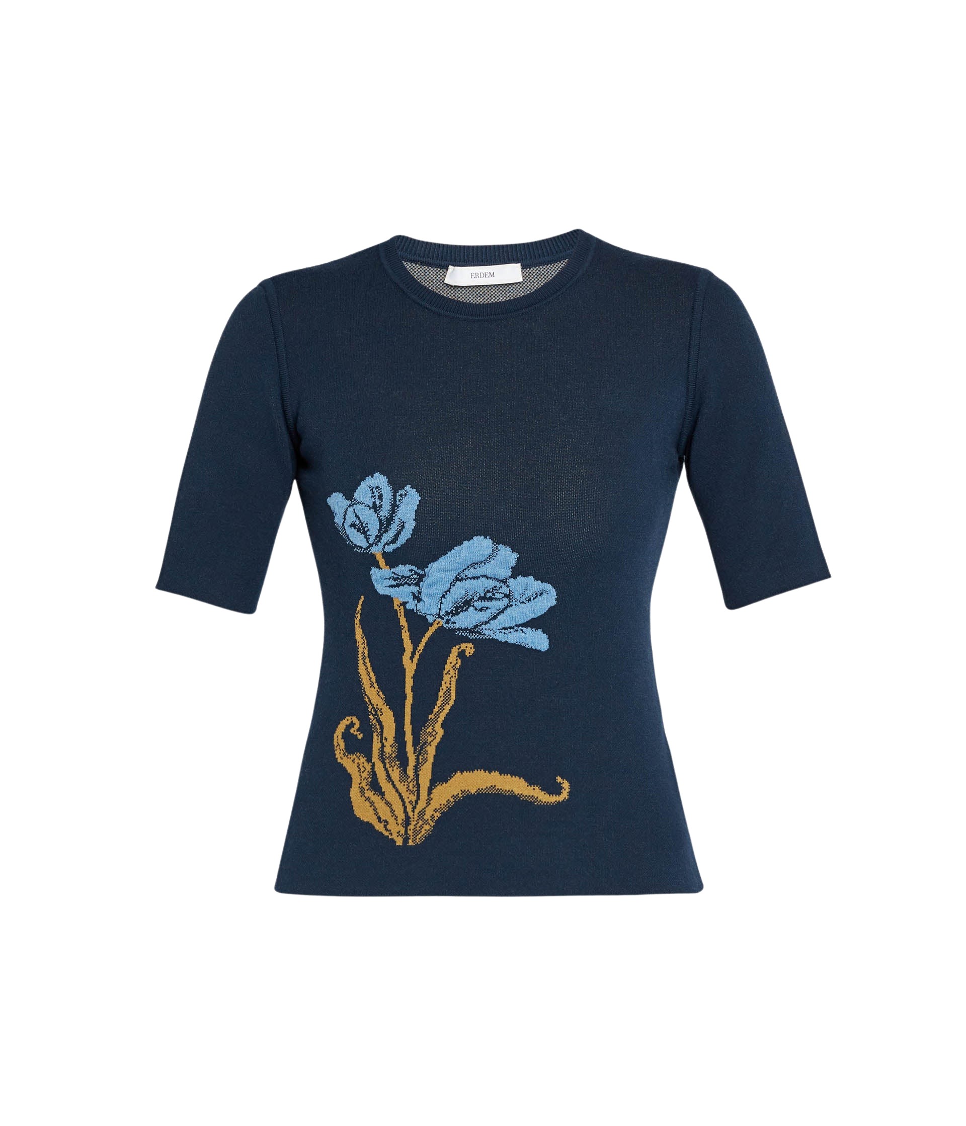 Erdem Floral Jacquard Knit Jumper - Knitwear - British Romantic Luxury at Luxury Shoes 