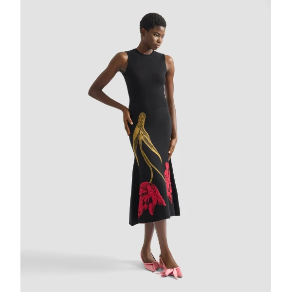 Erdem Floral Jacquard Sleeveless Knit Dress - Dresses - British Romantic Luxury at Luxury Shoes 