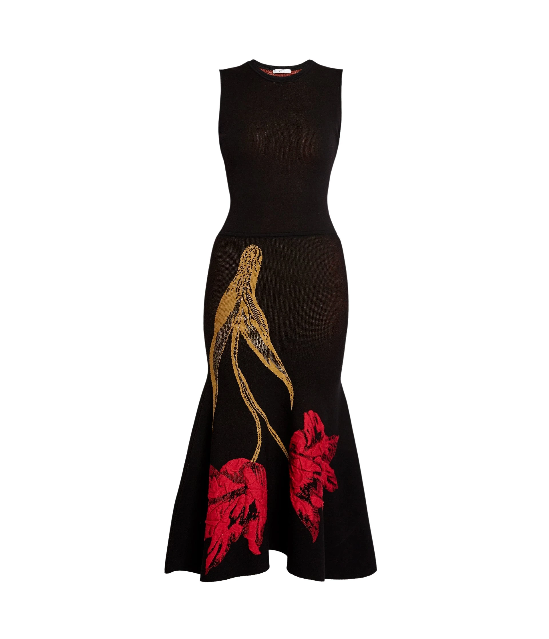 Erdem-Floral-Jacquard-Sleeveless-Knit-Dress-coveti-265727_nobg Erdem Floral Jacquard Sleeveless Knit Dress - Dresses - British Romantic Luxury at Luxury Shoes