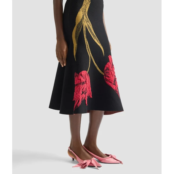 Erdem Floral Jacquard Sleeveless Knit Dress - Dresses - British Romantic Luxury at Luxury Shoes 