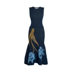 Erdem Floral Jacquard Sleeveless Knit Dress - Dresses - British Romantic Luxury at Luxury Shoes 