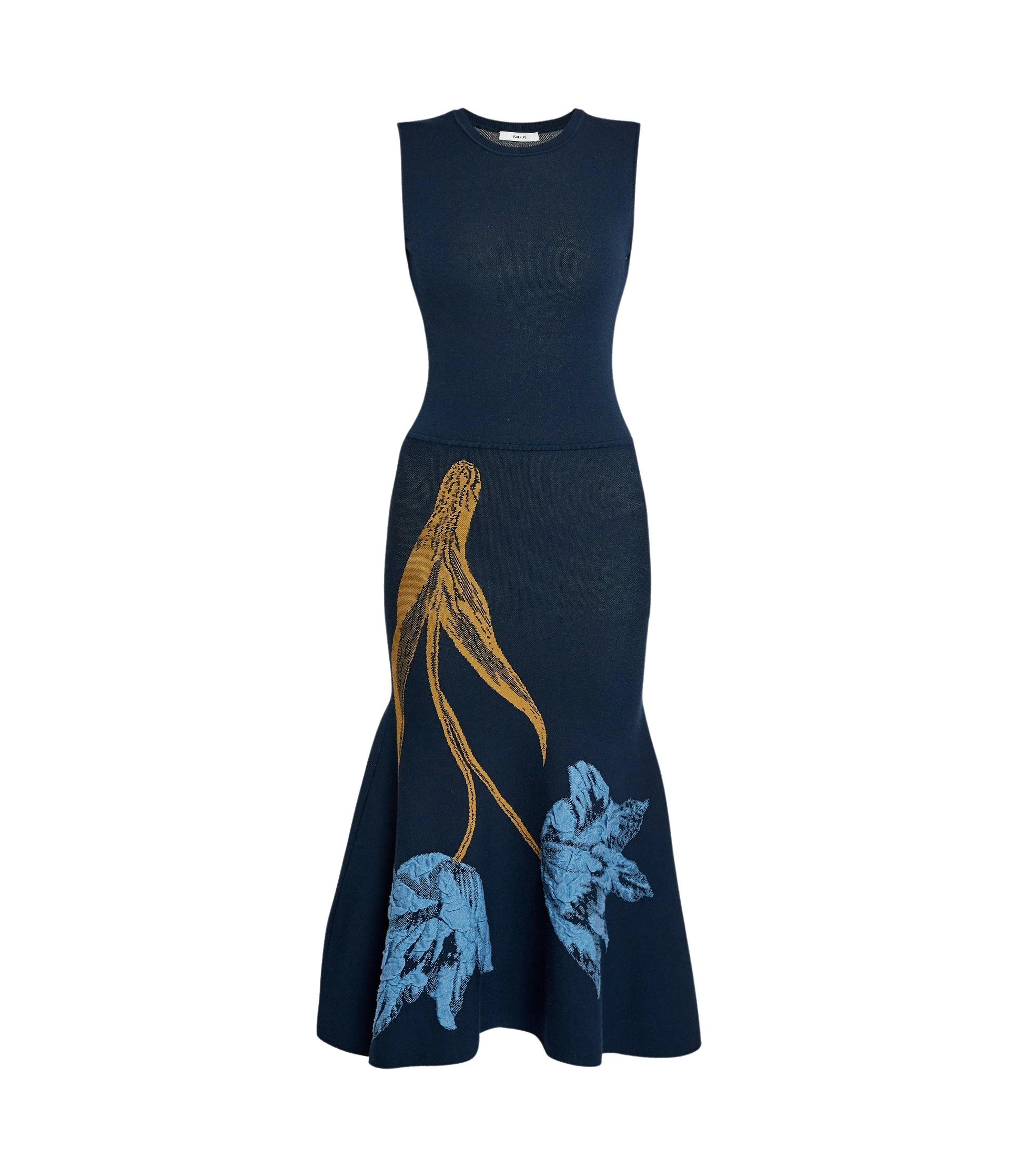 Erdem-Floral-Jacquard-Sleeveless-Knit-Dress-coveti72635_nobg Erdem Floral Jacquard Sleeveless Knit Dress - Dresses - British Romantic Luxury at Luxury Shoes