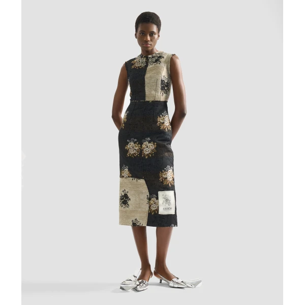 Erdem Floral Jacquard Sleeveless Midi Dress - Dresses - British Romantic Luxury at Luxury Shoes 