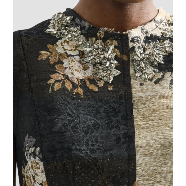 Erdem Floral Jacquard Sleeveless Midi Dress - Dresses - British Romantic Luxury at Luxury Shoes 