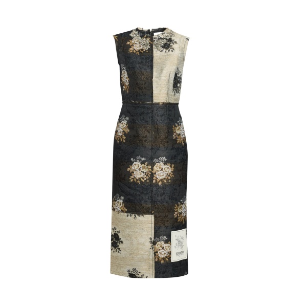 Erdem Floral Jacquard Sleeveless Midi Dress - Dresses - British Romantic Luxury at Luxury Shoes 
